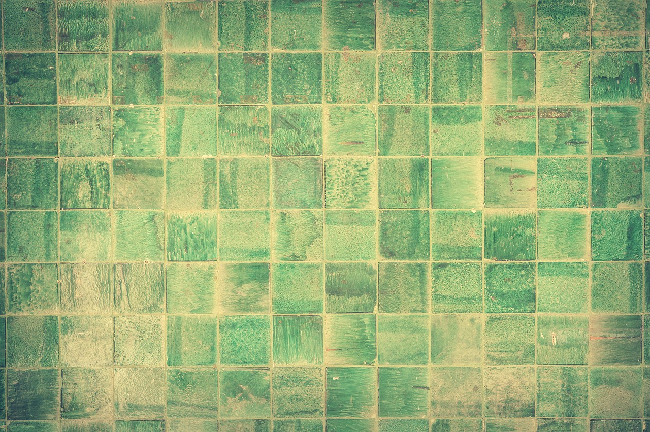 green tiles